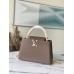 Louis Vuitton Capucines MM Bag with Chain Braided Leather Strap M59516
