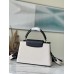 Louis Vuitton Capucines MM Bag in Canvas with Black Leather M59872