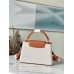 Louis Vuitton Capucines MM Bag in Canvas with Brown Leather M59969