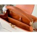 Louis Vuitton Capucines MM Bag in Canvas with Brown Leather M59969