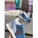 Louis Vuitton Women's Run Away Sneakers In Blue Monogram Denim
