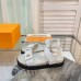 Louis Vuitton LV Sunset Comfort Flat Sandals In White Leather