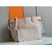 Louis Vuitton Damier Azur Neverfull MM Bag With Braided Strap N50047