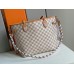 Louis Vuitton Damier Azur Neverfull MM Bag With Braided Strap N50047