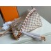 Louis Vuitton Damier Azur Neverfull MM Bag With Braided Strap N50047