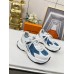 Louis Vuitton Women's Run 55 Sneakers In Blue Monogram Denim