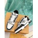 Louis Vuitton Men's LV Trainer Sneakers in Black Denim with Mesh