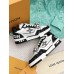 Louis Vuitton Men's LV Trainer Sneakers in Black Denim with Mesh