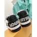 Louis Vuitton Men's LV Trainer Sneakers in Black Denim with Mesh