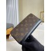 Louis Vuitton Zippy Vertical Wallet In Monogram Macassar Canvas M60109