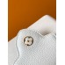 Louis Vuitton Capucines Mini Bag in White Taurillon Leather M23456
