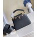 Louis Vuitton Capucines Mini Bag with Metallic Monogram Flowers M56669