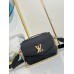 Louis Vuitton Oxford Lockme Bag in Black Leather M22735