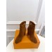 Louis Vuitton Silhouette Ankle Boots in Brown Suede Leather