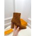 Louis Vuitton Silhouette Ankle Boots in Brown Suede Leather