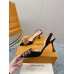 Louis Vuitton Blossom Slingback Pumps 75mm with Hairy Bow