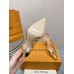 Louis Vuitton Blossom Slingback Pumps 95mm in Gold Leather