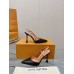 Louis Vuitton Blossom Slingback Pumps 95mm in Black Lambskin