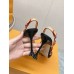 Louis Vuitton Blossom Slingback Pumps 95mm in Black Lambskin