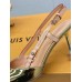 Louis Vuitton Blossom Slingback Pumps 75mm in Gold Leather