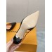Louis Vuitton Blossom Slingback Pumps 75mm in Black Lambskin