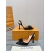 Louis Vuitton Blossom Slingback Pumps 75mm with Black Patent Bow