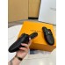 Louis Vuitton LV Capri Open Back Loafers in Black Leather
