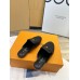 Louis Vuitton LV Capri Open Back Loafers in Black Leather