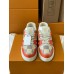 Louis Vuitton Men's LV Trainer Sneakers in Orange Damier Canvas