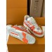 Louis Vuitton Men's LV Trainer Sneakers in Orange Damier Canvas