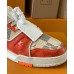 Louis Vuitton Men's LV Trainer Sneakers in Orange Damier Canvas
