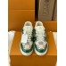 Louis Vuitton Men's LV Trainer Sneakers in Green Damier Canvas