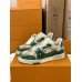 Louis Vuitton Men's LV Trainer Sneakers in Green Damier Canvas