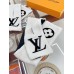 Louis Vuitton White/Black Shearling Tuffetage Scarf M77054