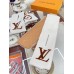 Louis Vuitton White/Brown Shearling Tuffetage Scarf M77055