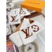 Louis Vuitton White/Brown Shearling Tuffetage Scarf M77055