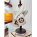 Louis Vuitton White/Brown Shearling Tuffetage Scarf M77055