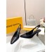 Louis Vuitton Sparkle Slingback Pumps 65mm in Black Leather