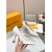 Louis Vuitton Sparkle Pumps 95mm in White Leather