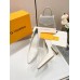 Louis Vuitton Sparkle Pumps 95mm in White Leather