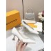 Louis Vuitton Sparkle Pumps 65mm in White Leather