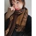 Louis Vuitton Dark Brown Reykjavik Scarf M78125