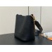Louis Vuitton Lock and Walk Bag in Black Grained Leather M24006