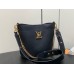 Louis Vuitton Lock and Walk Bag in Black Grained Leather M24006