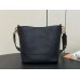 Louis Vuitton Lock and Walk Bag in Black Grained Leather M24006