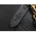 Louis Vuitton Lock and Walk Bag in Black Grained Leather M24006