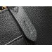Louis Vuitton Lock and Walk Bag in Black Grained Leather M24006
