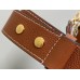 Louis Vuitton Lock and Walk Bag in Brown Grained Leather M24165