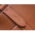 Louis Vuitton Lock and Walk Bag in Brown Grained Leather M24165