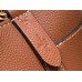 Louis Vuitton Lock and Walk Bag in Brown Grained Leather M24165